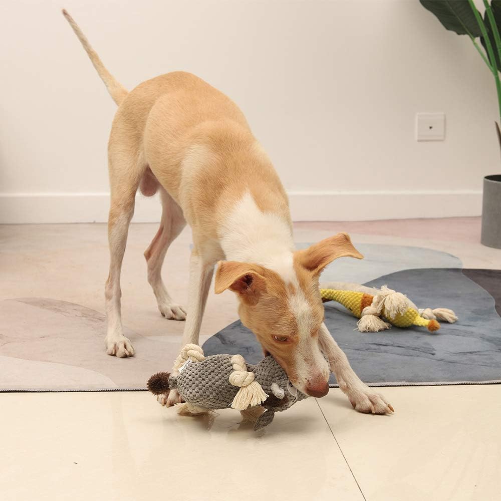 Dog Toy, Large Dog Squeaky Toys, Stuffed Animal Dog Plush Toy for Puppy, Small, Middle, Large Dogs
