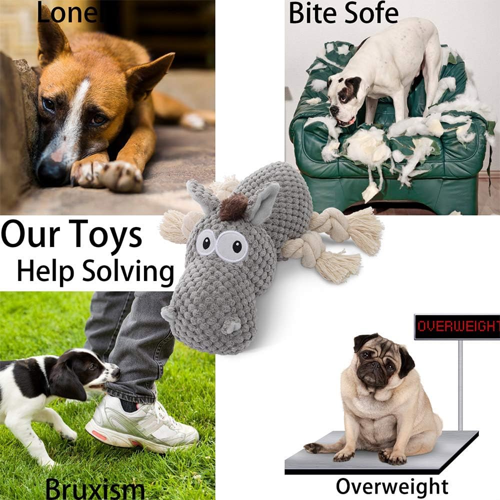 Dog Toy, Large Dog Squeaky Toys, Stuffed Animal Dog Plush Toy for Puppy, Small, Middle, Large Dogs