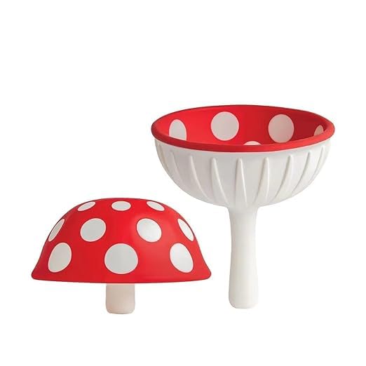 Mushroom Funnel for Kitchen,Cute Foldable Silicone Mini Funnel for Filling Bottles,Fun Kitchin Gadgets ( 2pcs )